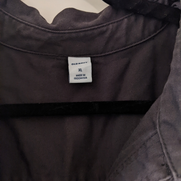 XL charcoal Old navy utility jumpsuit - Picture 3 of 4